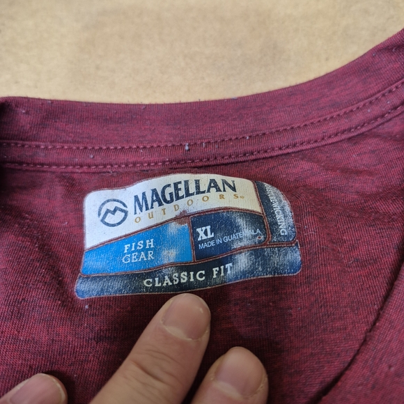 6 Magellan Short Sleeve Tees: Teal, Blue, Sky Blue, Red, Pink & Gray 2907-12/24 - Picture 6 of 16